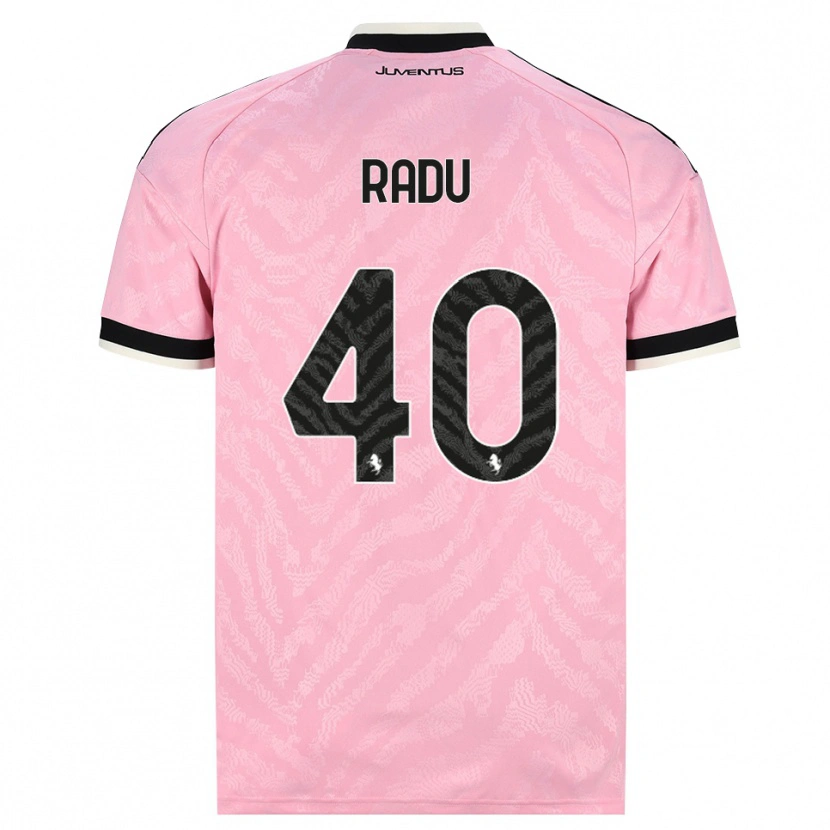 Danxen Donna Maglia Riccardo Radu #40 Rosa Nero Kit Gara Away 2026/27 Maglietta