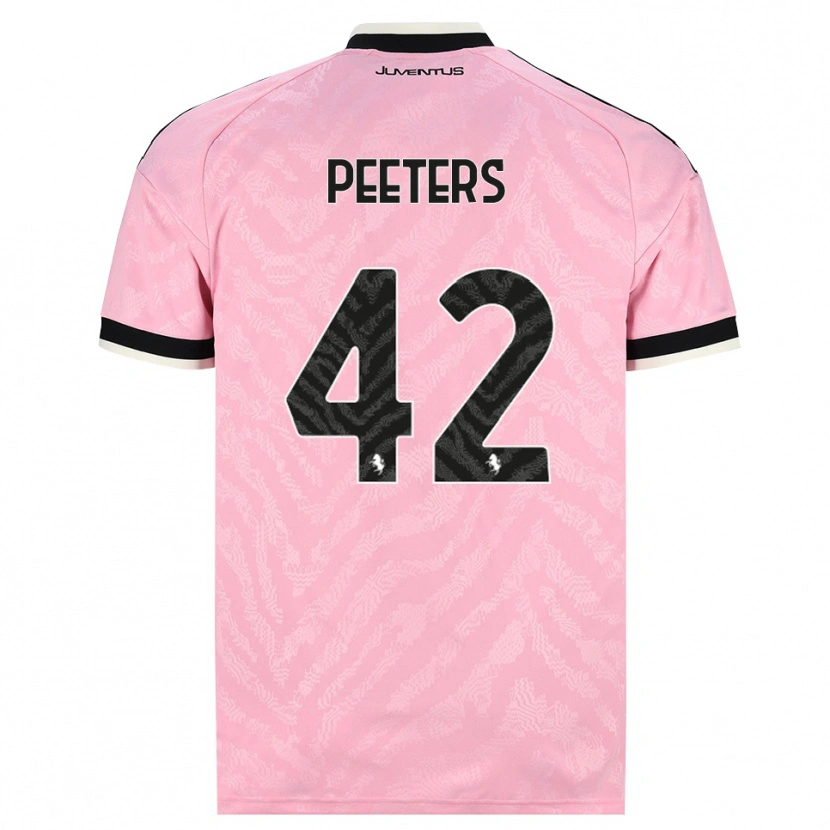 Danxen Donna Maglia Daouda Peeters #42 Rosa Nero Kit Gara Away 2026/27 Maglietta