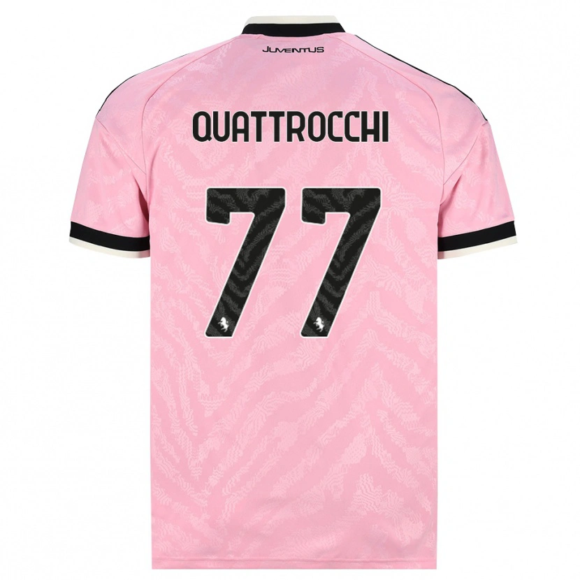 Danxen Donna Maglia Juan Ignacio Quattrocchi #77 Rosa Nero Kit Gara Away 2026/27 Maglietta