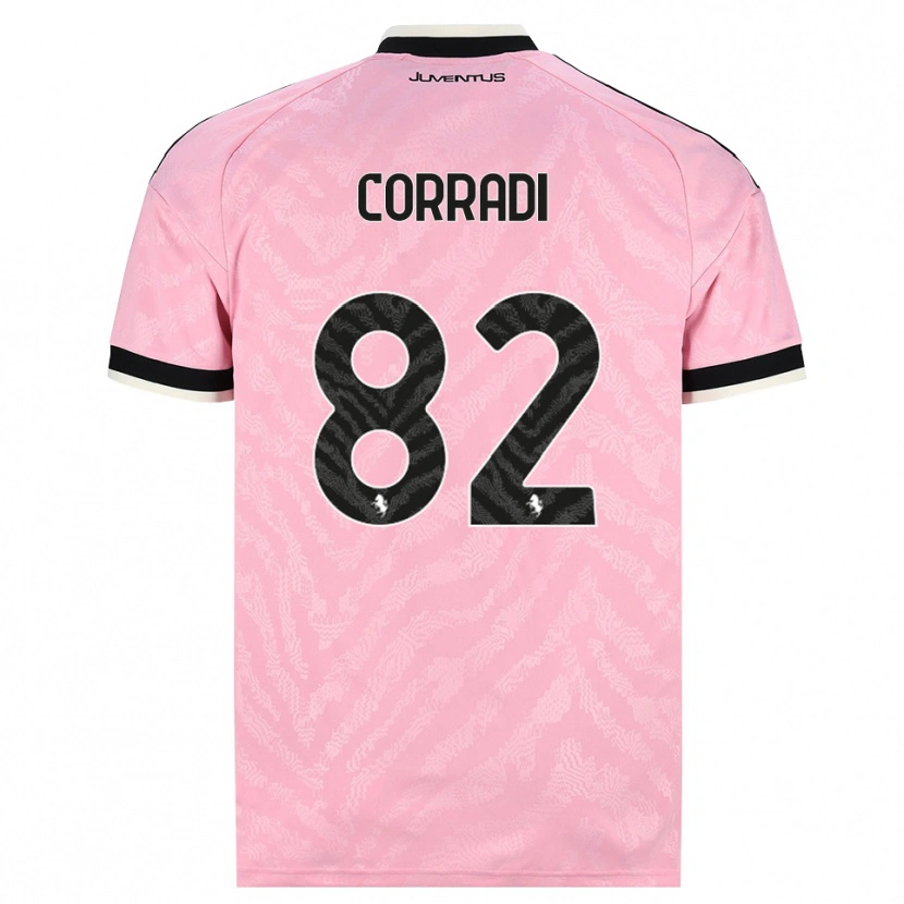 Danxen Donna Maglia Christian Corradi #82 Rosa Nero Kit Gara Away 2026/27 Maglietta