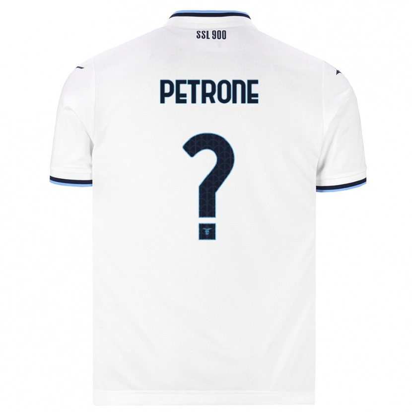 Danxen Donna Maglia Pierfrancesco Petrone #0 Bianco Blu Navy Kit Gara Away 2026/27 Maglietta