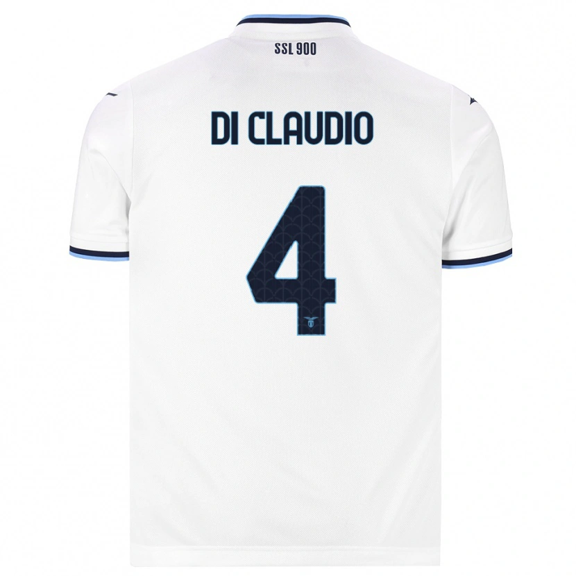 Danxen Donna Maglia Federico Di Claudio #4 Bianco Blu Navy Kit Gara Away 2026/27 Maglietta