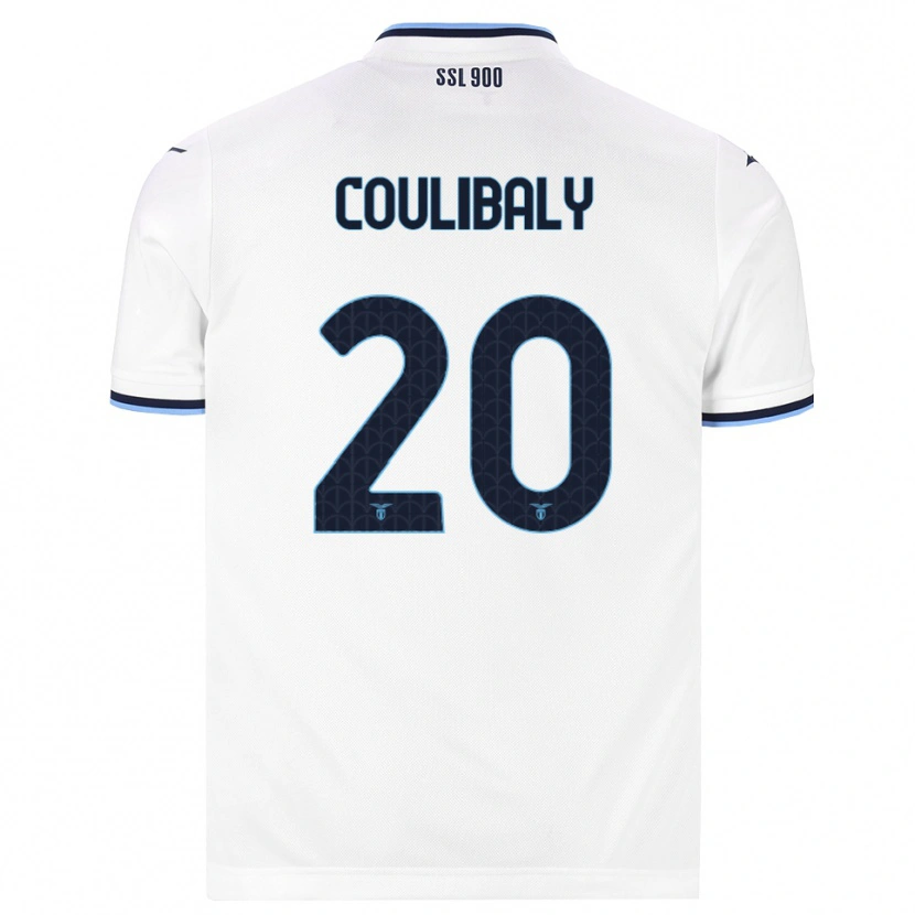 Danxen Donna Maglia Larsson Coulibaly #20 Bianco Blu Navy Kit Gara Away 2026/27 Maglietta