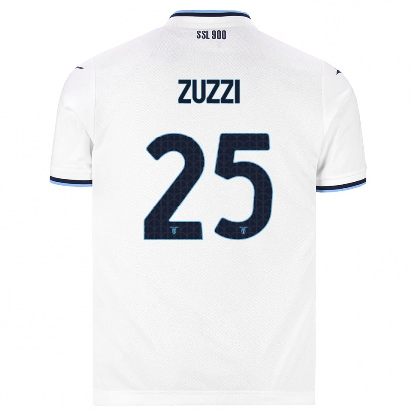 Danxen Donna Maglia Giorgia Zuzzi #25 Bianco Blu Navy Kit Gara Away 2026/27 Maglietta