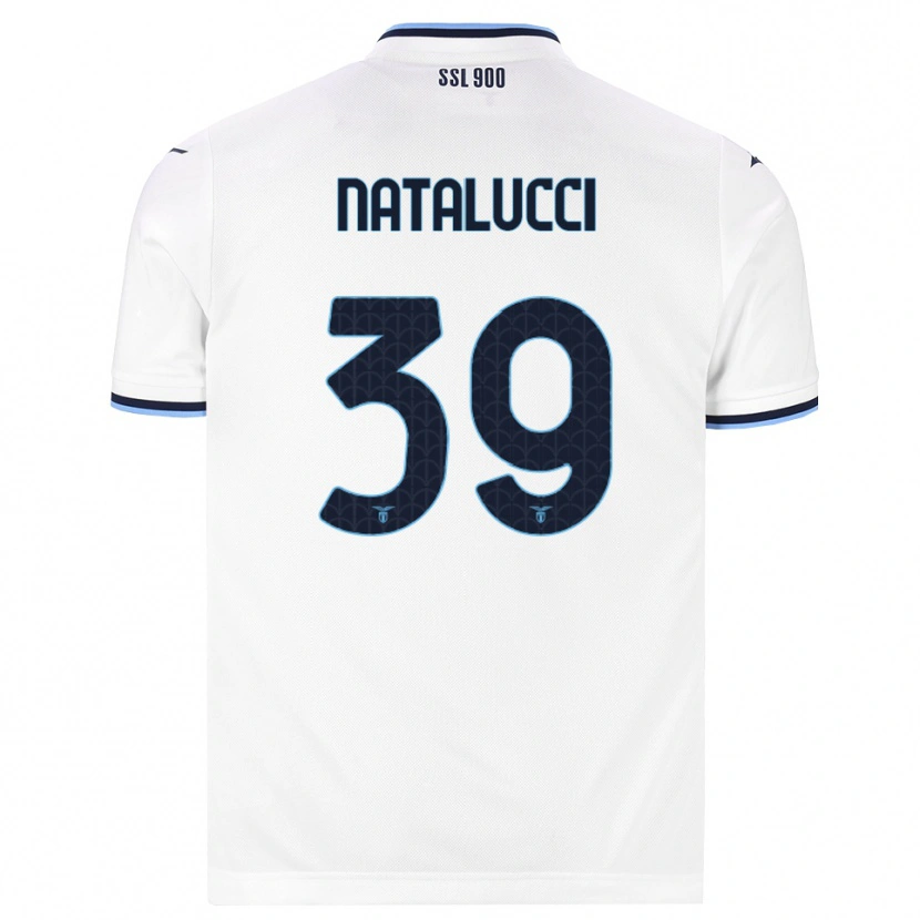 Danxen Donna Maglia Serena Natalucci #39 Bianco Blu Navy Kit Gara Away 2026/27 Maglietta