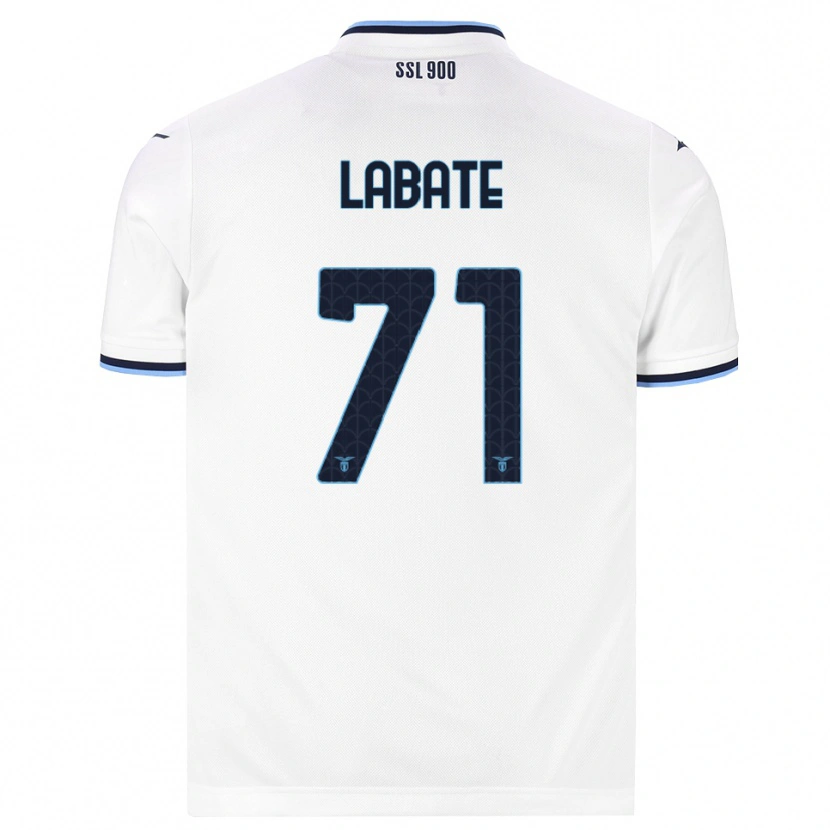 Danxen Donna Maglia Camilla Labate #71 Bianco Blu Navy Kit Gara Away 2026/27 Maglietta