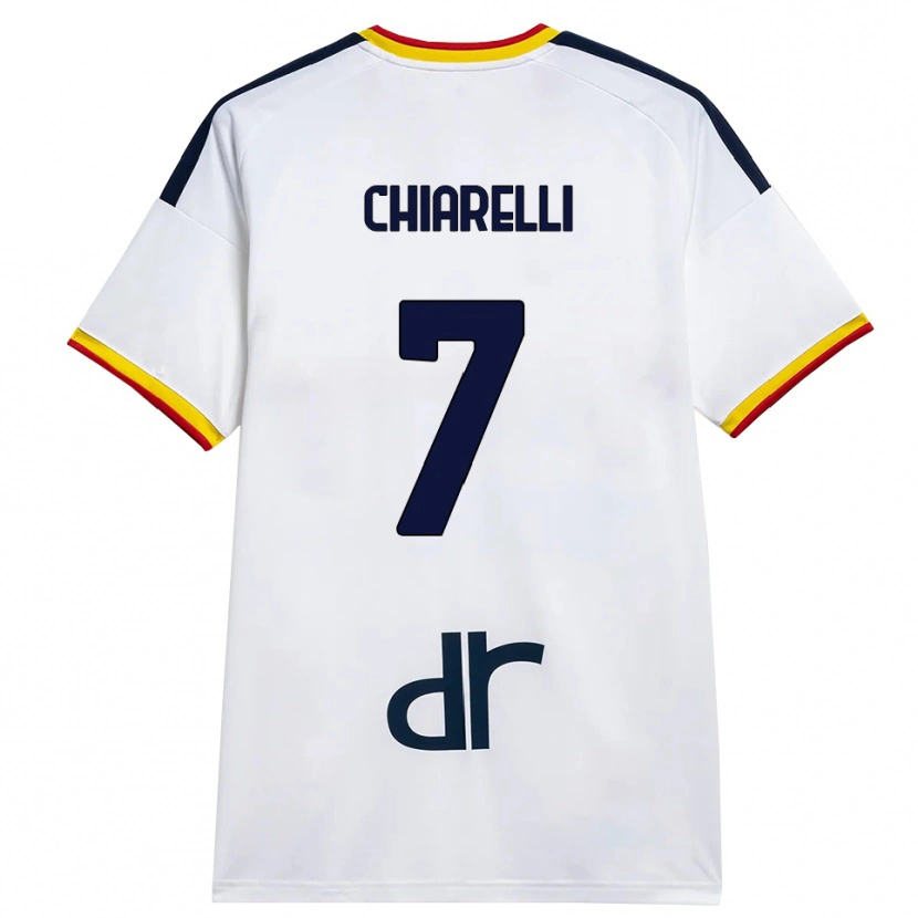 Danxen Donna Maglia Donato Chiarelli #7 Bianco Giallo Rosso Kit Gara Away 2026/27 Maglietta