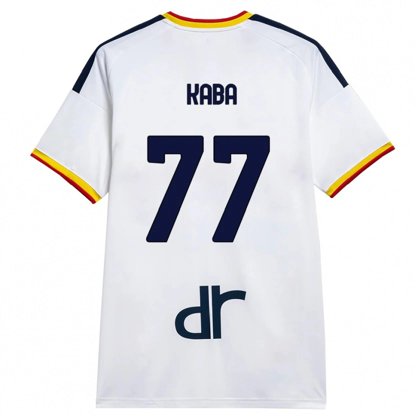 Danxen Donna Maglia Mohamed Kaba #77 Bianco Giallo Rosso Kit Gara Away 2026/27 Maglietta