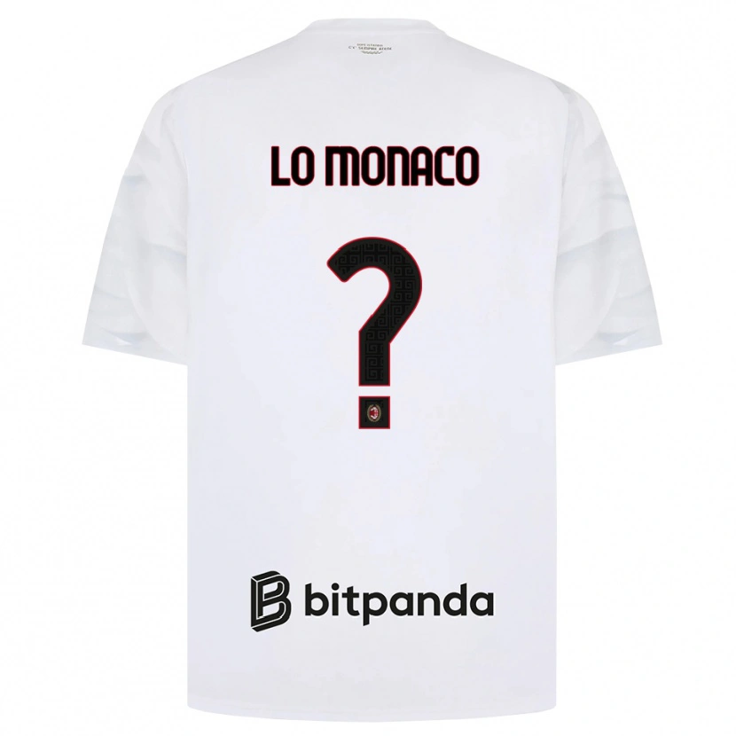 Danxen Donna Maglia Kevin Lo Monaco #0 Bianco Rosso Nero Kit Gara Away 2026/27 Maglietta