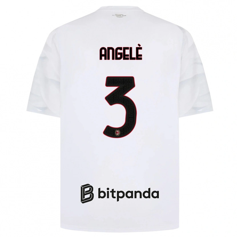 Danxen Donna Maglia Gregorio Angelè #3 Bianco Rosso Nero Kit Gara Away 2026/27 Maglietta