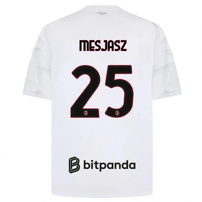 Danxen Donna Maglia Malgorzata Mesjasz #25 Bianco Rosso Nero Kit Gara Away 2026/27 Maglietta