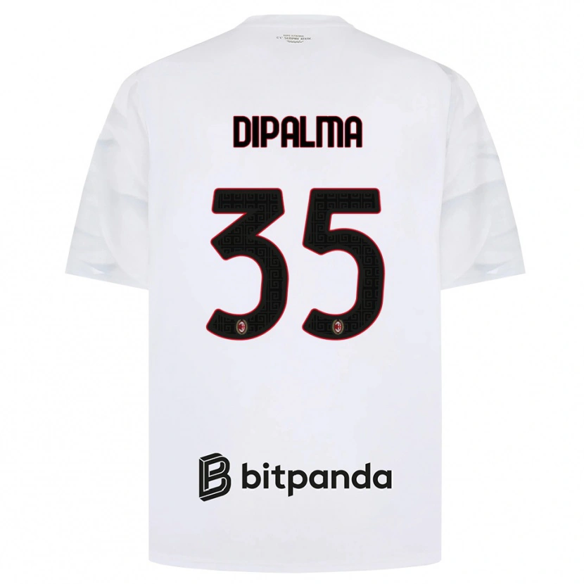 Danxen Donna Maglia Matteo Dipalma #35 Bianco Rosso Nero Kit Gara Away 2026/27 Maglietta