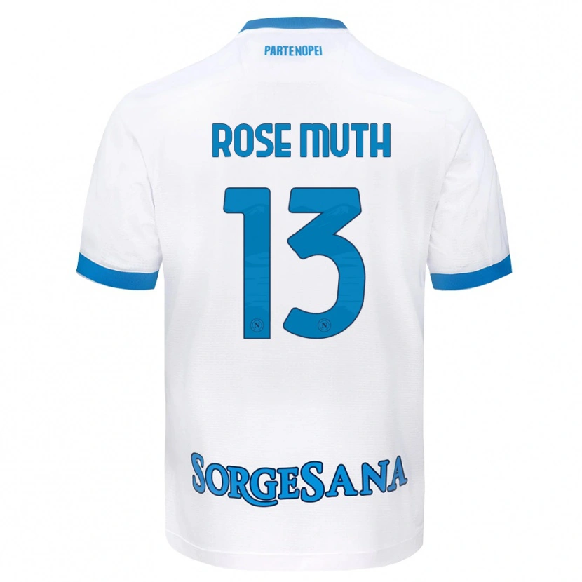 Danxen Donna Maglia Natalie Rose Muth #13 Bianco Azzurro Kit Gara Away 2026/27 Maglietta