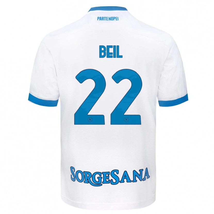 Danxen Donna Maglia Vivien Beil #22 Bianco Azzurro Kit Gara Away 2026/27 Maglietta