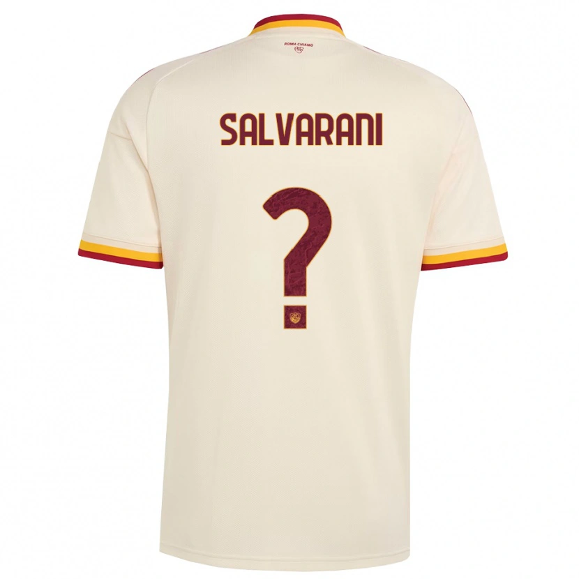 Danxen Donna Maglia Mattia Salvarani #0 Champagne Rosso Giallo Kit Gara Away 2026/27 Maglietta