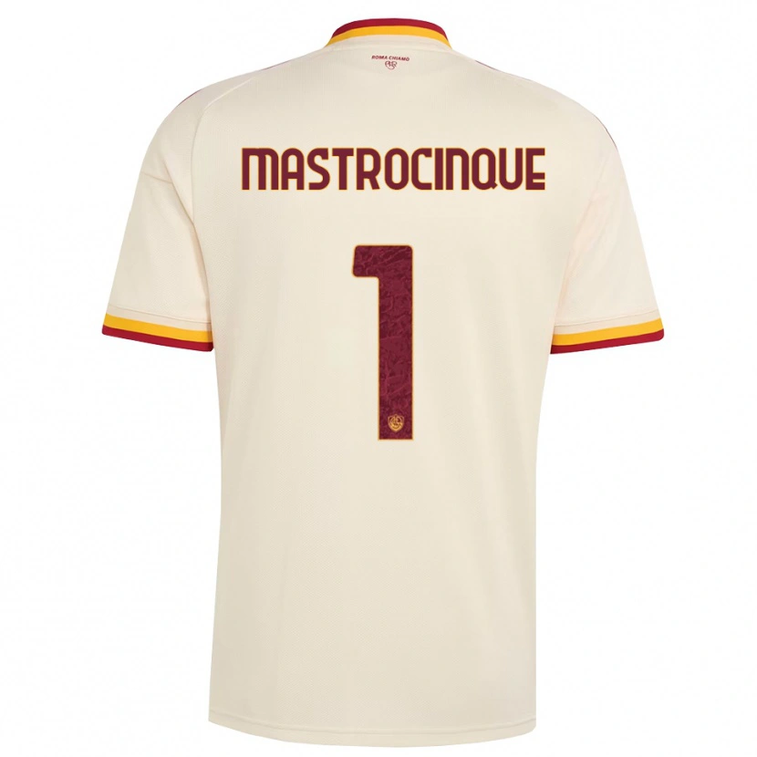 Danxen Donna Maglia Luca Mastrocinque #1 Champagne Rosso Giallo Kit Gara Away 2026/27 Maglietta