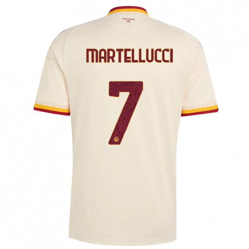 Danxen Donna Maglia Federico Martellucci #7 Champagne Rosso Giallo Kit Gara Away 2026/27 Maglietta