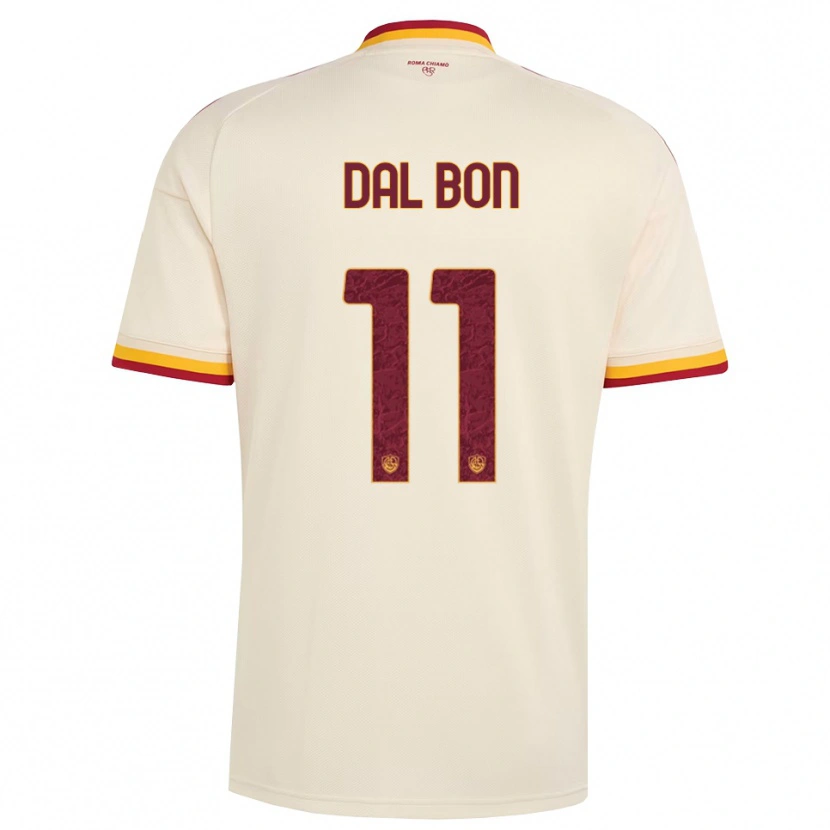 Danxen Donna Maglia Lorenzo Dal Bon #11 Champagne Rosso Giallo Kit Gara Away 2026/27 Maglietta