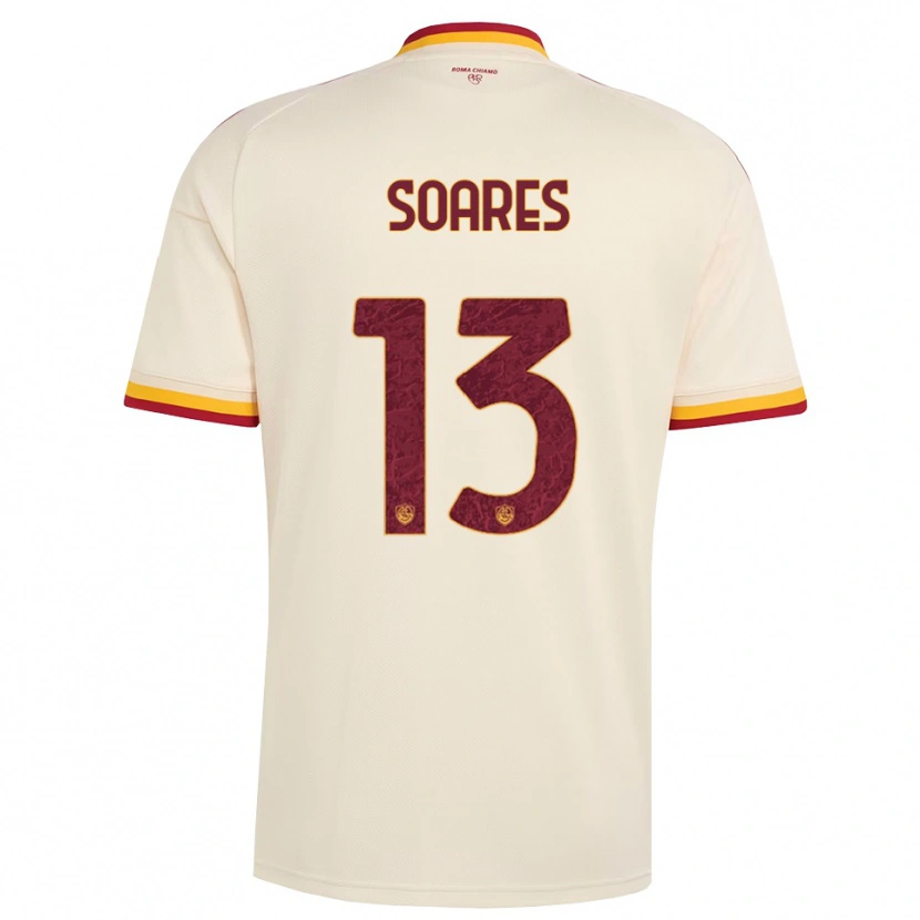 Danxen Donna Maglia Jayden Soares #13 Champagne Rosso Giallo Kit Gara Away 2026/27 Maglietta