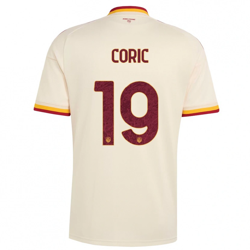 Danxen Donna Maglia Ante Coric #19 Champagne Rosso Giallo Kit Gara Away 2026/27 Maglietta