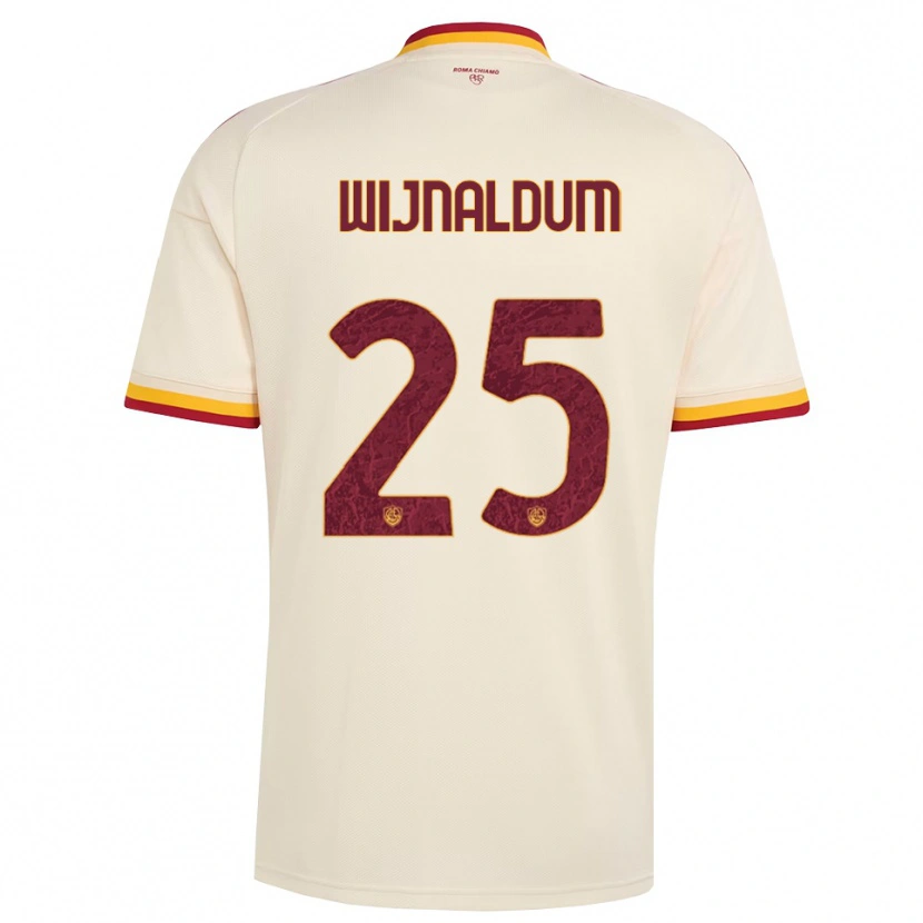Danxen Donna Maglia Georginio Wijnaldum #25 Champagne Rosso Giallo Kit Gara Away 2026/27 Maglietta