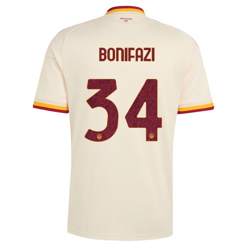 Danxen Donna Maglia Giampaolo Bonifazi #34 Champagne Rosso Giallo Kit Gara Away 2026/27 Maglietta