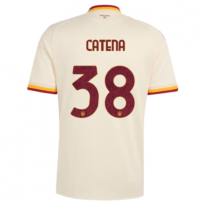 Danxen Donna Maglia Giada Catena #38 Champagne Rosso Giallo Kit Gara Away 2026/27 Maglietta