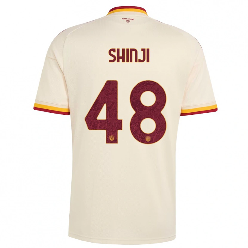 Danxen Donna Maglia Shin-Ji Kim #48 Champagne Rosso Giallo Kit Gara Away 2026/27 Maglietta