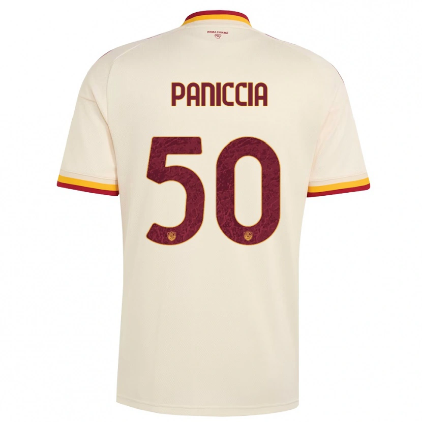 Danxen Donna Maglia Martina Paniccia #50 Champagne Rosso Giallo Kit Gara Away 2026/27 Maglietta