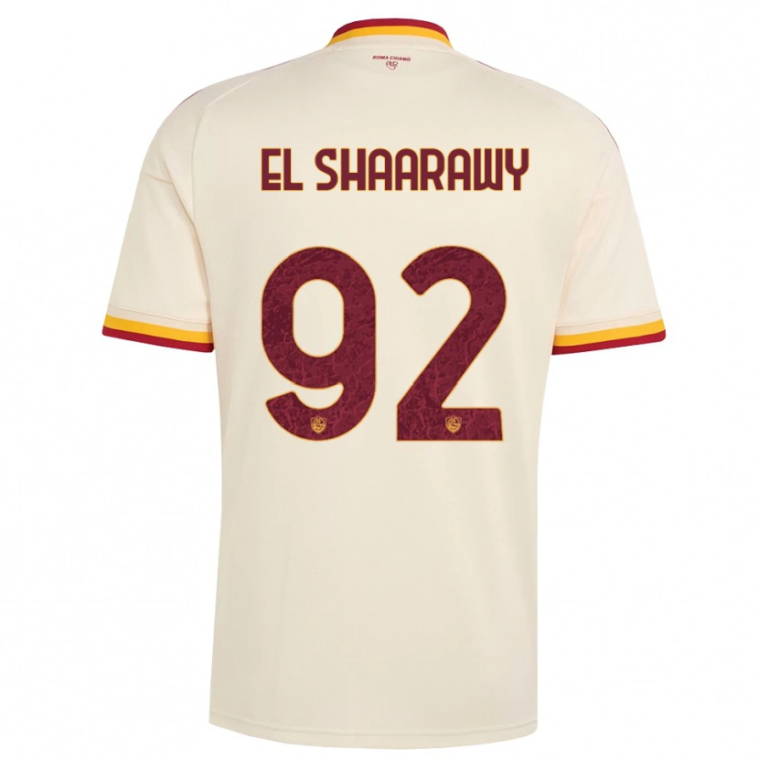 Danxen Donna Maglia Stephan El Shaarawy #92 Champagne Rosso Giallo Kit Gara Away 2026/27 Maglietta