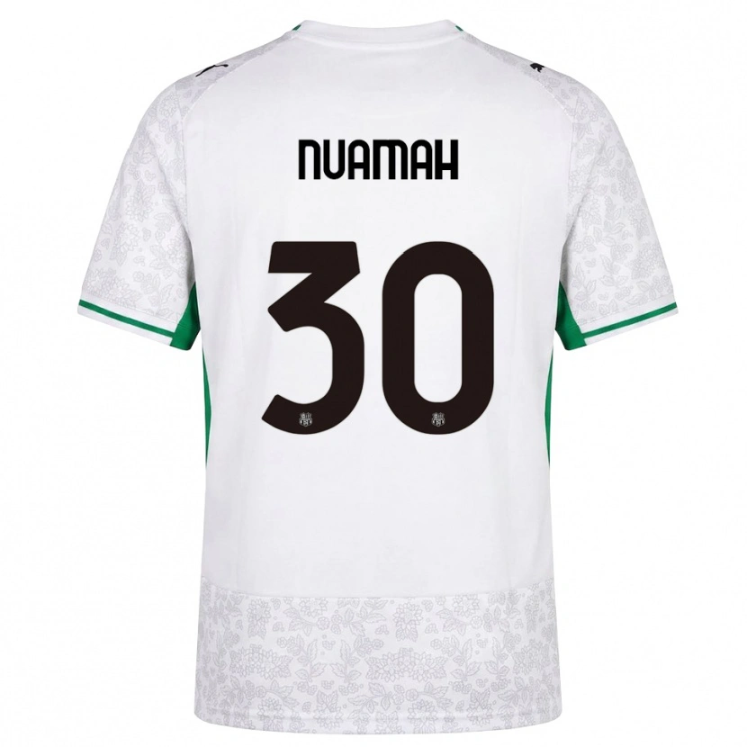 Danxen Donna Maglia Patrick Nuamah #30 Bianco Nero Verde Kit Gara Away 2026/27 Maglietta
