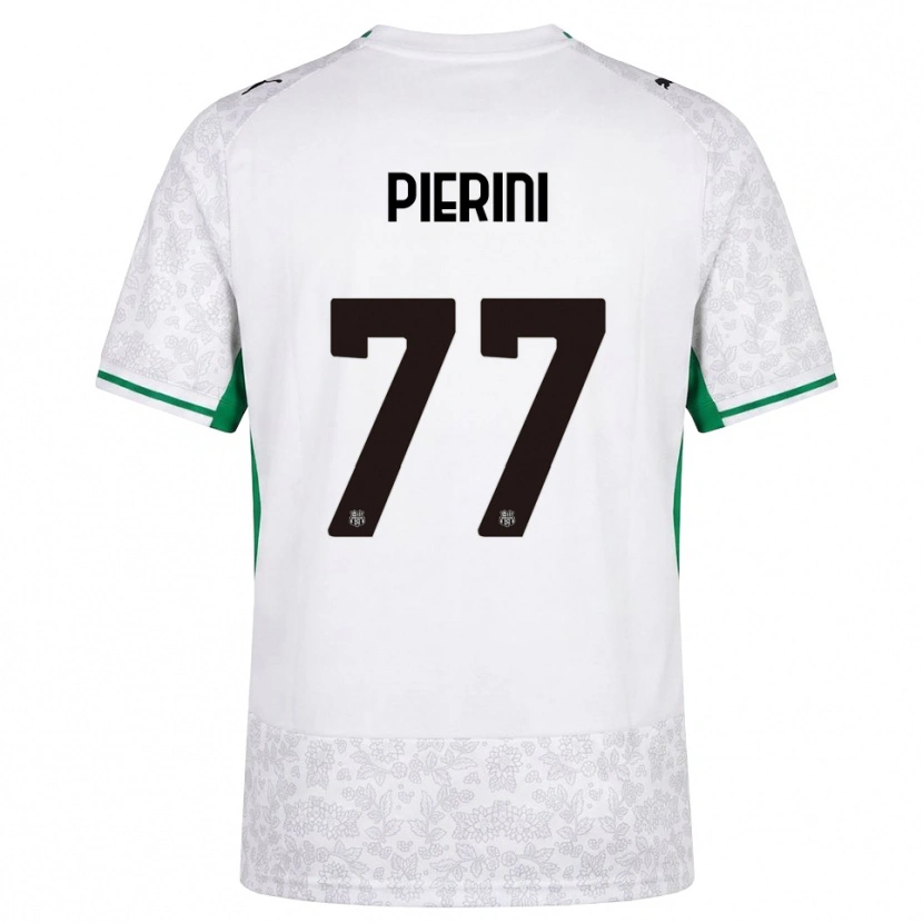 Danxen Donna Maglia Nicholas Pierini #77 Bianco Nero Verde Kit Gara Away 2026/27 Maglietta