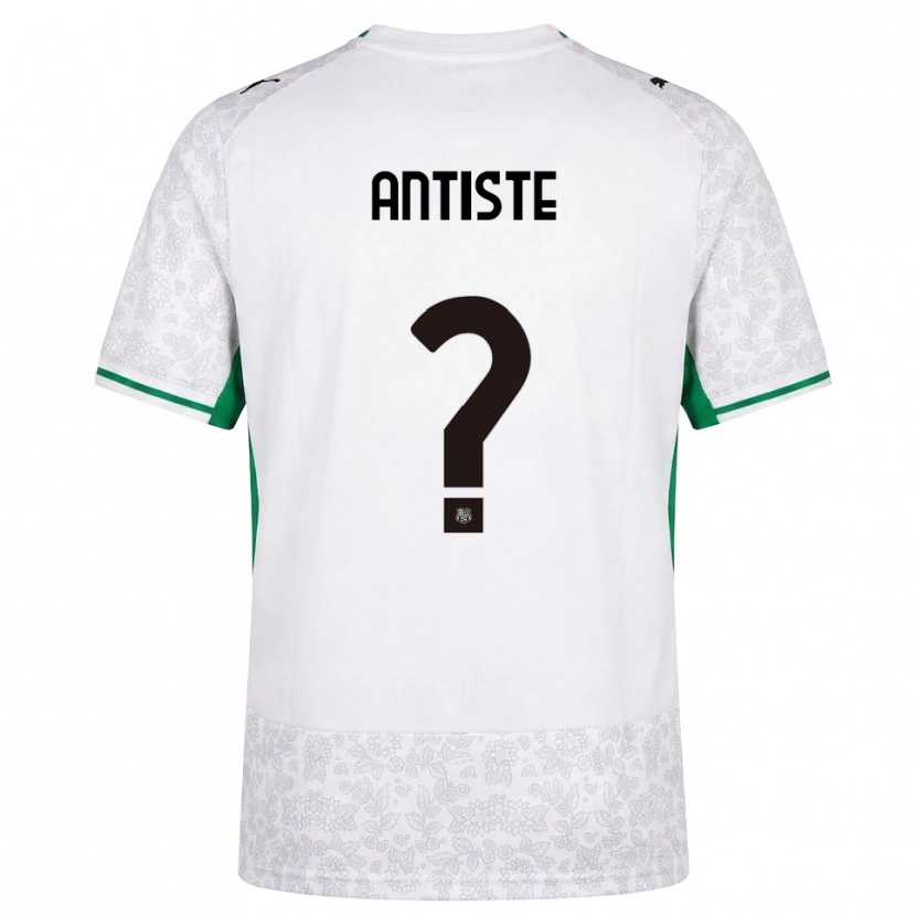 Danxen Donna Maglia Janis Antiste #0 Bianco Nero Verde Kit Gara Away 2026/27 Maglietta