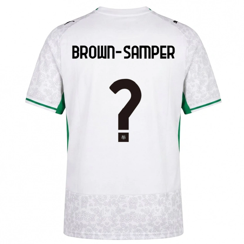 Danxen Donna Maglia Isaac Brown-Samper #0 Bianco Nero Verde Kit Gara Away 2026/27 Maglietta