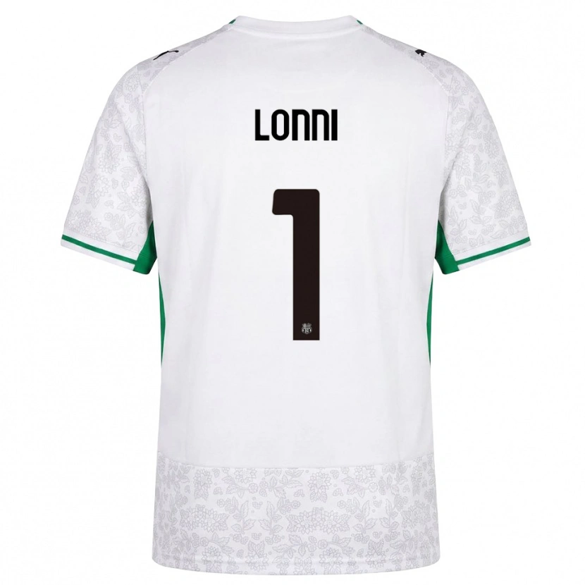 Danxen Donna Maglia Lia Lonni #1 Bianco Nero Verde Kit Gara Away 2026/27 Maglietta