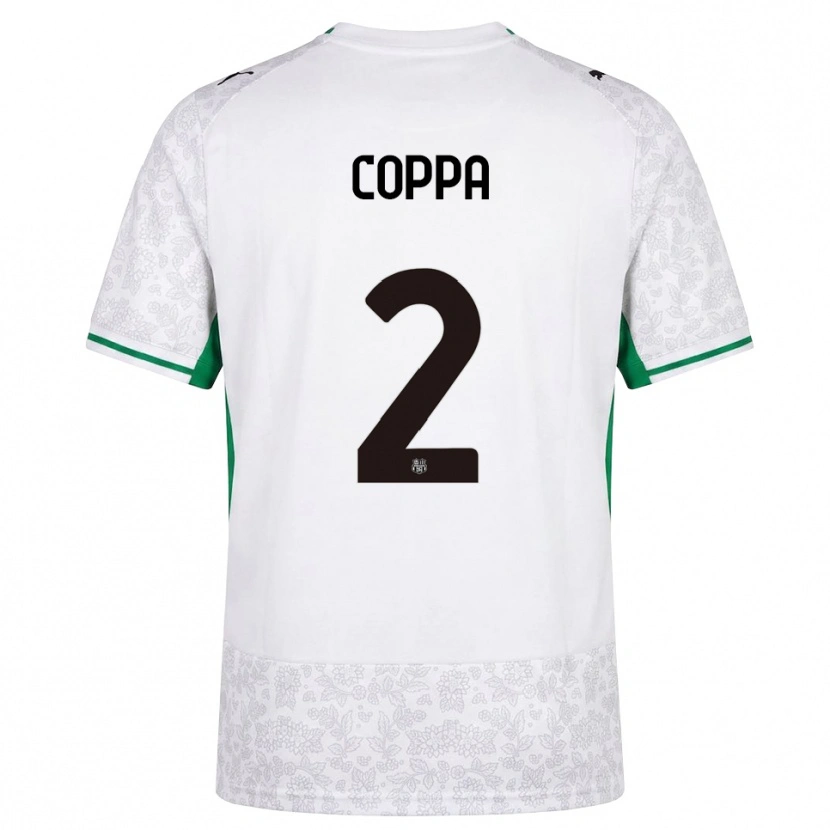 Danxen Donna Maglia Samuele Coppa #2 Bianco Nero Verde Kit Gara Away 2026/27 Maglietta