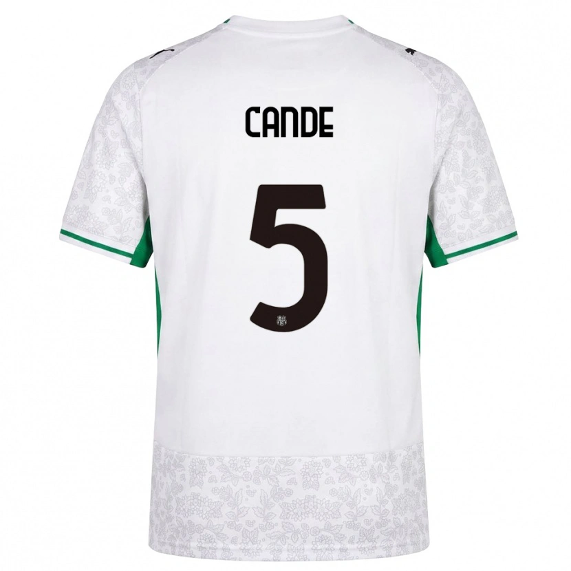 Danxen Donna Maglia Fali Candé #5 Bianco Nero Verde Kit Gara Away 2026/27 Maglietta