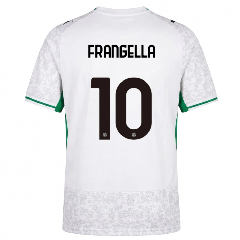 Danxen Donna Maglia Christian Frangella #10 Bianco Nero Verde Kit Gara Away 2026/27 Maglietta
