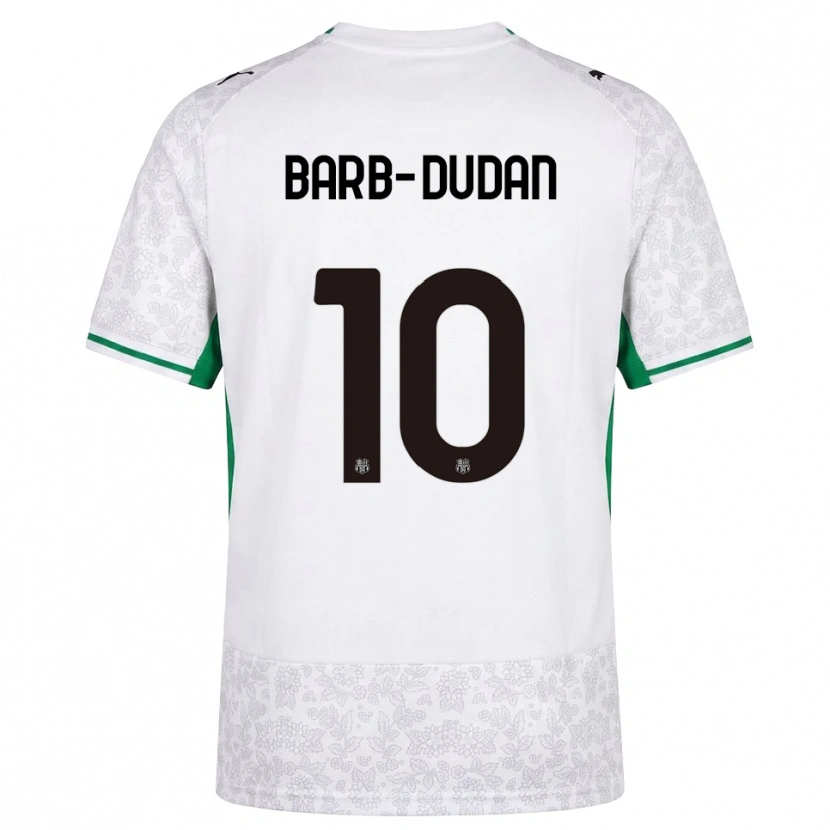 Danxen Donna Maglia Marco Barb-Dudan #10 Bianco Nero Verde Kit Gara Away 2026/27 Maglietta