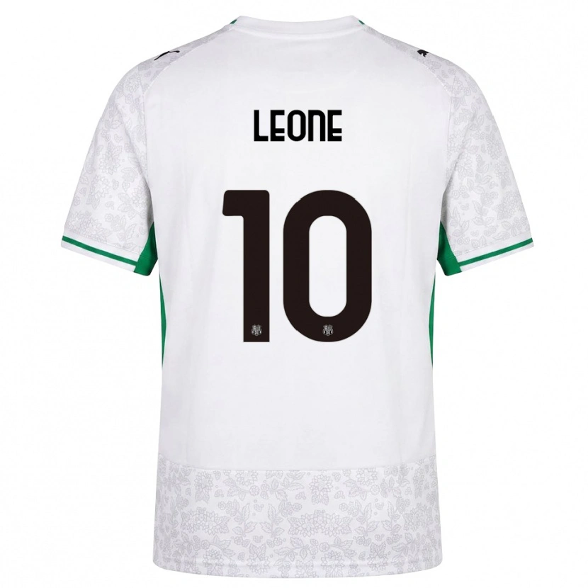 Danxen Donna Maglia Kevin Leone #10 Bianco Nero Verde Kit Gara Away 2026/27 Maglietta