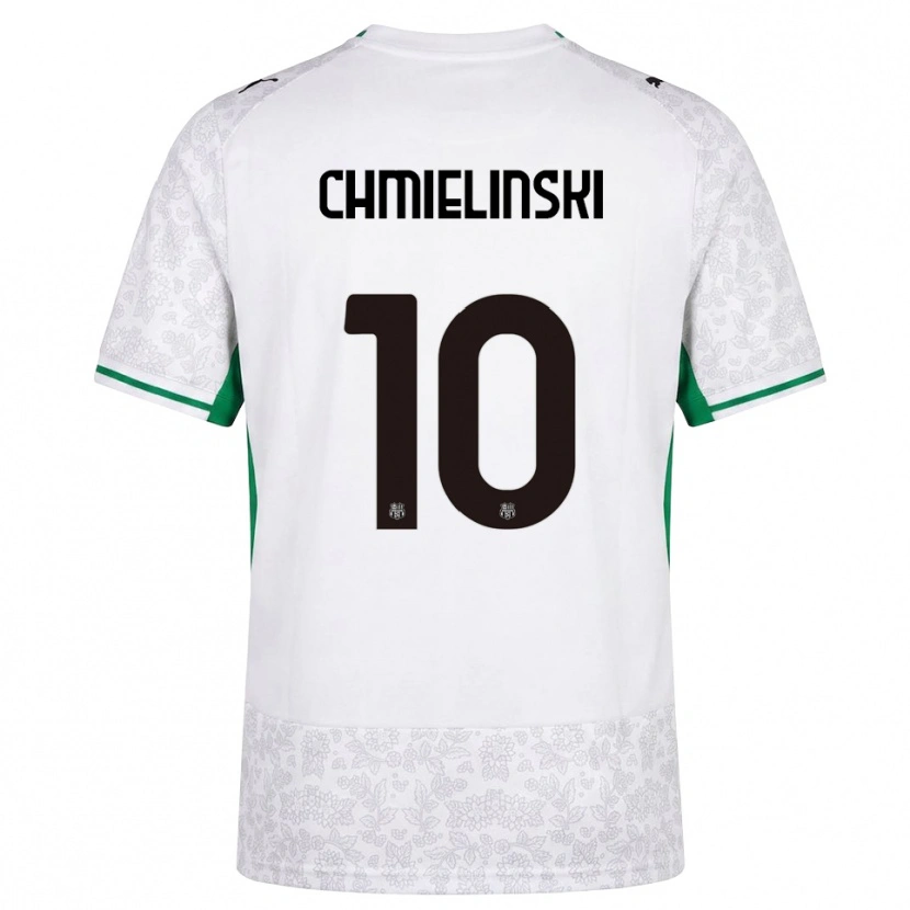 Danxen Donna Maglia Gina Maria Chmielinski #10 Bianco Nero Verde Kit Gara Away 2026/27 Maglietta