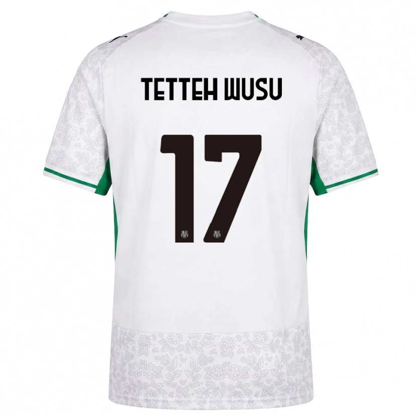 Danxen Donna Maglia Mattias Tetteh Wusu #17 Bianco Nero Verde Kit Gara Away 2026/27 Maglietta