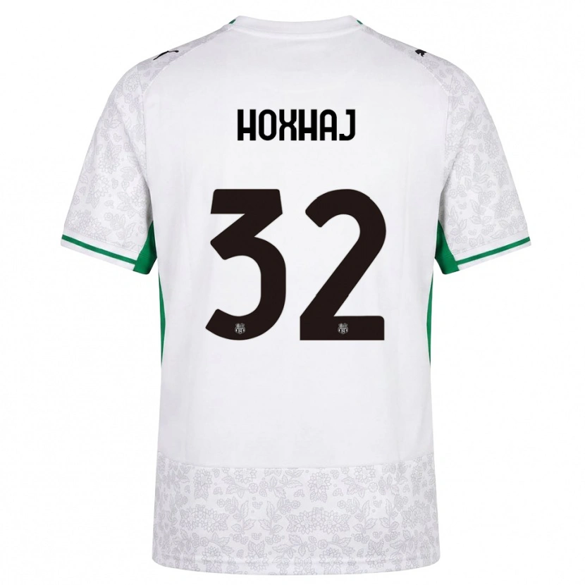 Danxen Donna Maglia Kristina Hoxhaj #32 Bianco Nero Verde Kit Gara Away 2026/27 Maglietta