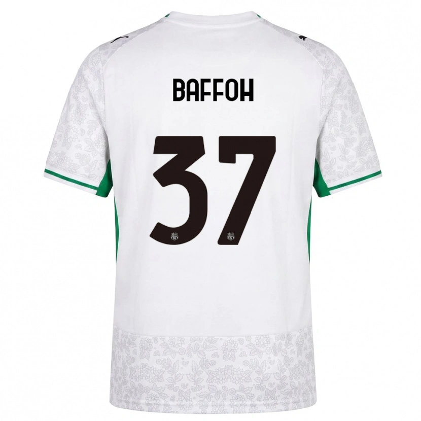 Danxen Donna Maglia Jeffrey Baffoh #37 Bianco Nero Verde Kit Gara Away 2026/27 Maglietta