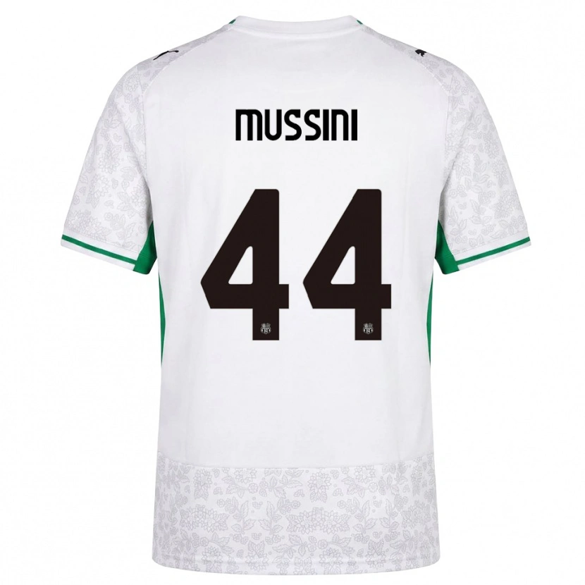 Danxen Donna Maglia Andrea Mussini #44 Bianco Nero Verde Kit Gara Away 2026/27 Maglietta