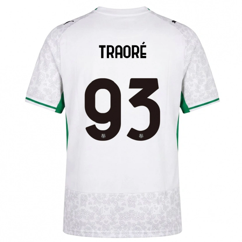 Danxen Donna Maglia Kadidia Traoré #93 Bianco Nero Verde Kit Gara Away 2026/27 Maglietta