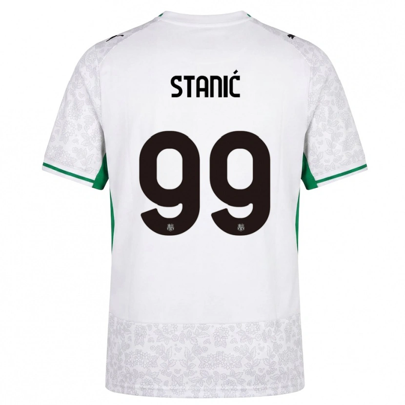 Danxen Donna Maglia Paulina Stanić #99 Bianco Nero Verde Kit Gara Away 2026/27 Maglietta