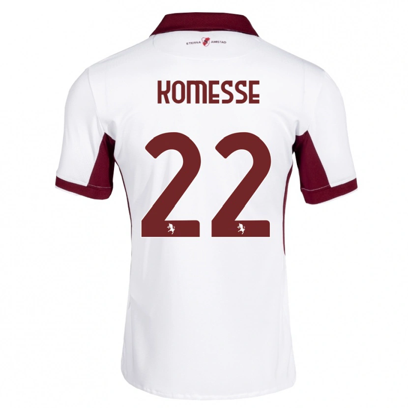 Danxen Donna Maglia Josias Sabone Komesse #22 Borgogna Bianco Rosso Kit Gara Away 2026/27 Maglietta