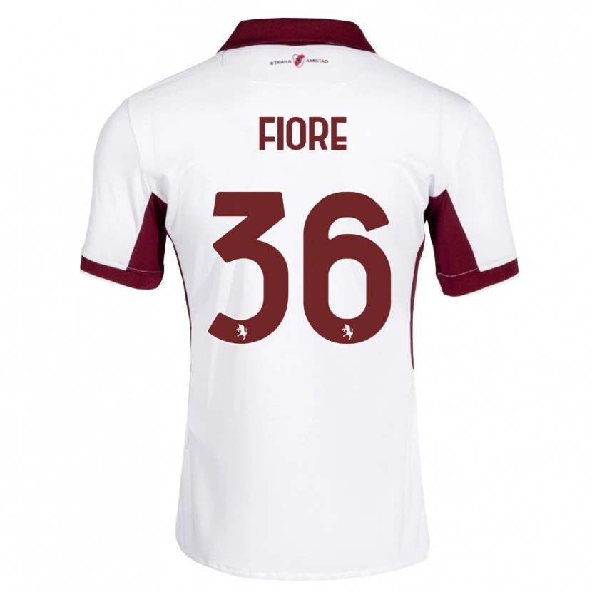 Danxen Donna Maglia Jean Fiore #36 Borgogna Bianco Rosso Kit Gara Away 2026/27 Maglietta