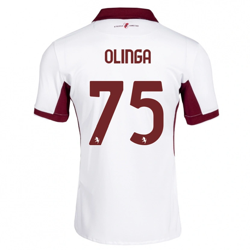 Danxen Donna Maglia Kenny Liema Olinga #75 Borgogna Bianco Rosso Kit Gara Away 2026/27 Maglietta